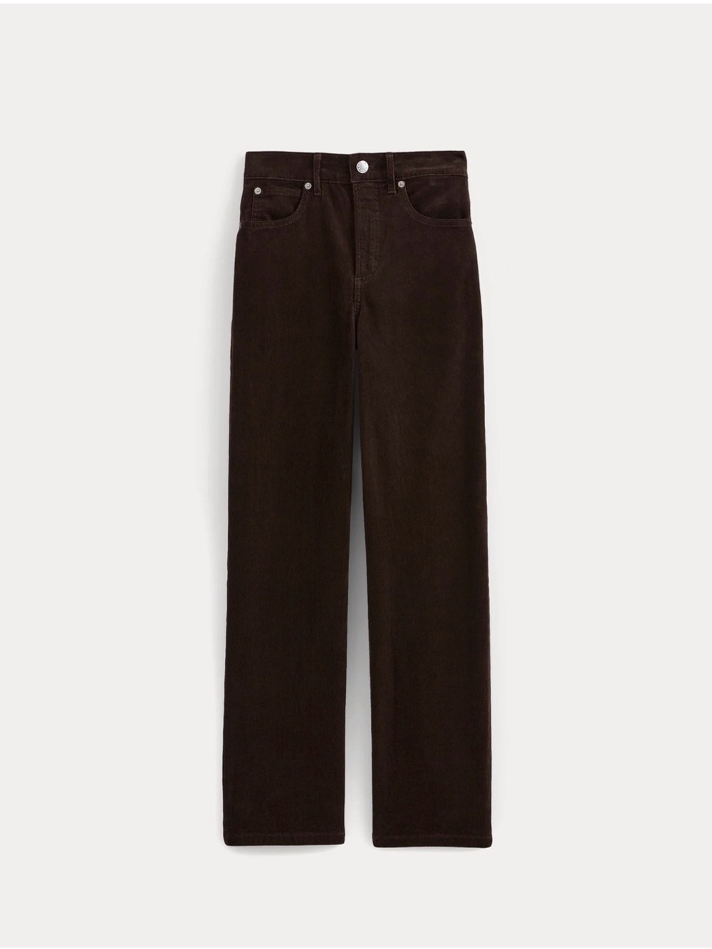 Everlane Straight-Leg Jeans in Dark Brown